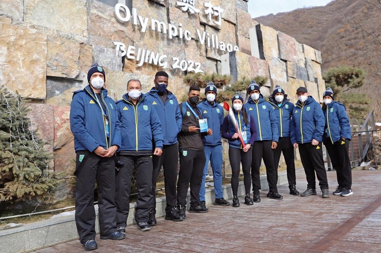 Desenho de Jogos Olímpicos de Inverno de PyeongChang 2018 para