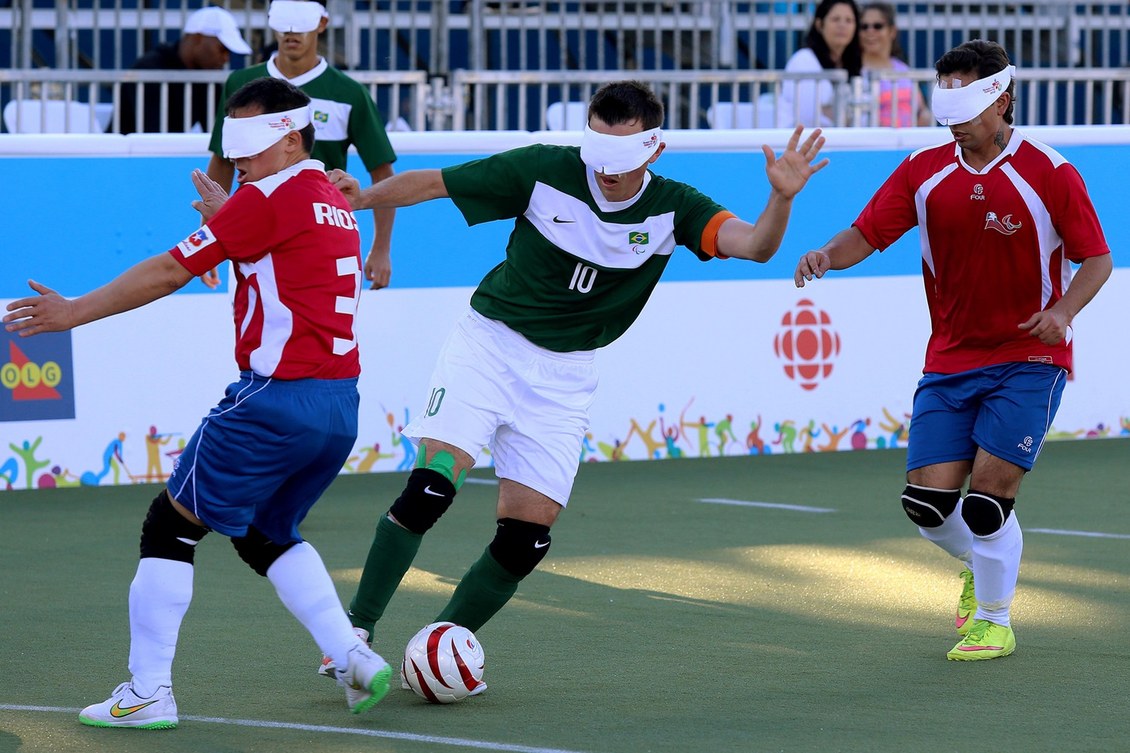 Brasil goleia Chile e garante futebol de cegos no Parapan-23