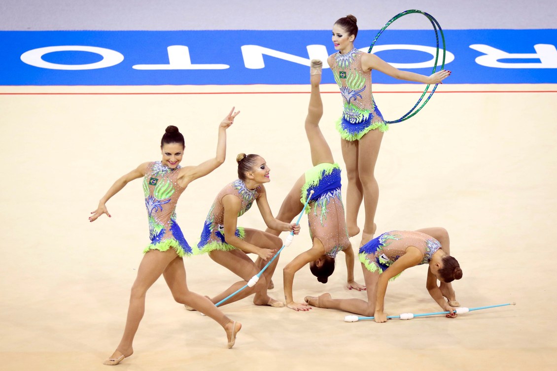 Conjunto do Brasil é 6º no Mundial de Ginástica Rítmica e vai às Olimpíadas