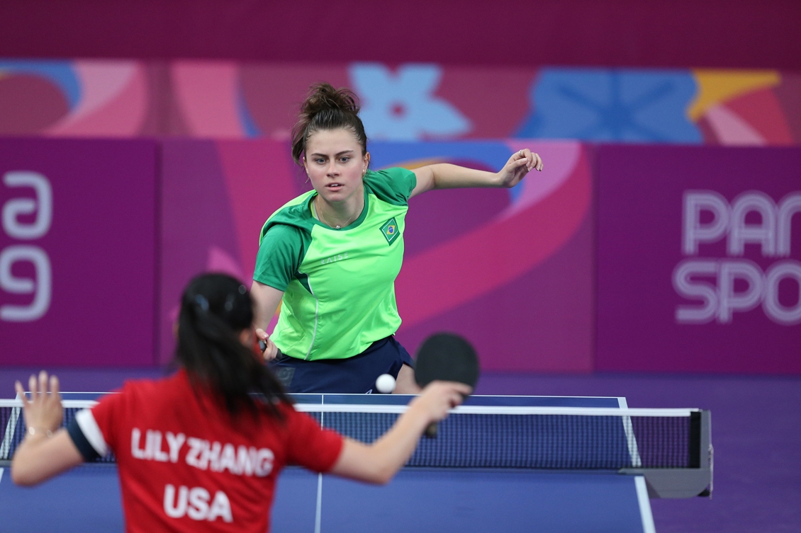 TÊNIS DE MESA NO PAN – Duplas do Brasil garantem três medalhas no primeiro  dia dos Jogos em Santiago - Confederação Brasileira de Tênis de Mesa